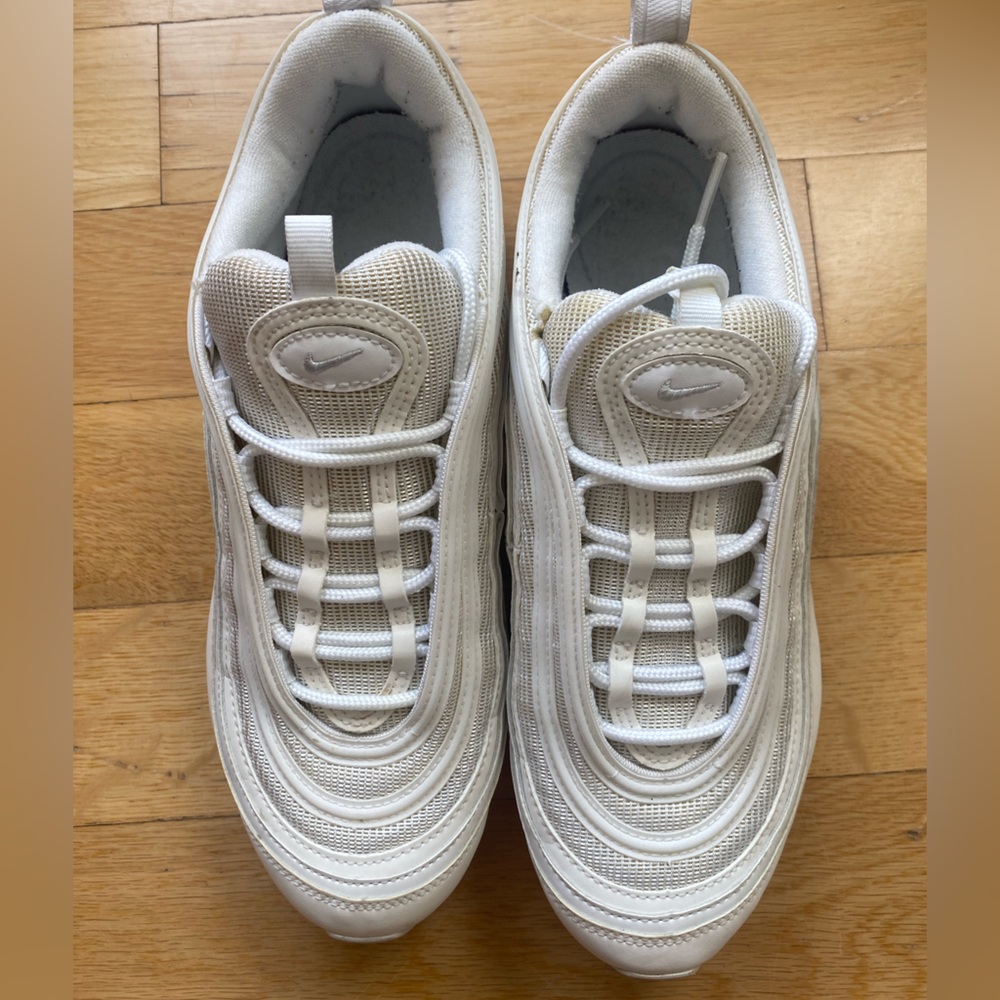 Nike Air Max 97 White. Great condition, and cleaned. Only worn about 10 times.